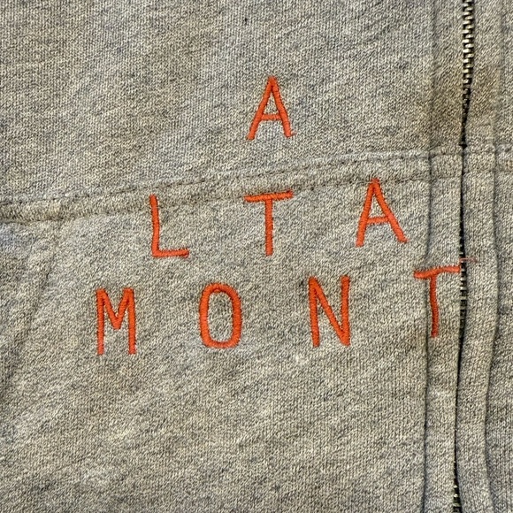 **Altamont Gray Zip-Up Hoodie Sweater – Men’s Large – Vintage** - Picture 4 of 7